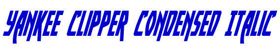 Yankee Clipper Condensed Italic fuente